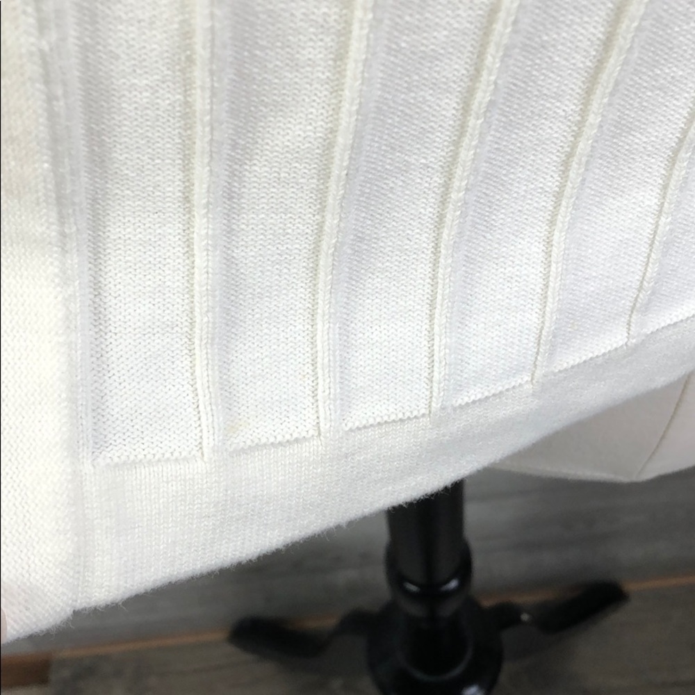 Eddie Bauer Cream Crop Cardi Knit Cotton Sweater - Picture 6 of 10